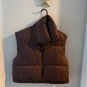 Brown Puffer Vest
